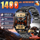 Смарт-годинник чоловічий Smart Watch AMOLED 2,01" з акумулятором 1400 мА·год, Bluetooth дзвінки,спортивними режимами, 2 ремінці - зображення 1