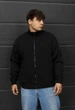 Мужская олимпийка стаф черный оверсайз на флисе с логотипом и молнией Staff zip logo black oversize fleece M (408111) - изображение 1