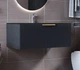 Тумба подвесная Status Vista 80 Антрацит, с умывальником Aria Low 80 Black - изображение 7