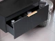 Тумба подвесная Status Vista 80 Антрацит, с умывальником Aria Low 80 Black - изображение 8