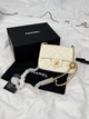 Сумка Chanel Mini Classic Flap у ніжному кремовому кольоріРозмір: 17 × 12 см - изображение 3
