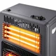 Газово-електричний інфрачервоний обігрівач Domotec MS-6607 2 в 1 4200/1200 Вт на коліщатках Темно-сірий - зображення 4