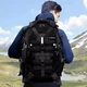 Рюкзак тактический Trizand 20534 XL 25 л с дождевиком чёрный - изображение 5