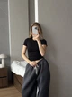 Жіночі oversize штани на флісі / Сірий 42-46 / BASED 0139710 - зображення 12
