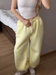 Жіночі oversize штани на флісі / Жовтий 42-46 / BASED 0139740 - зображення 1