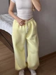 Жіночі oversize штани на флісі / Жовтий 42-46 / BASED 0139740 - зображення 8