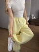 Жіночі oversize штани на флісі / Жовтий 42-46 / BASED 0139740 - зображення 11