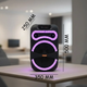 Портативна Bluetooth колонка MS-1201BT-W, 50 Вт, з мікрофоном, караоке, FM-радіо, USB/AUX/SD - зображення 3