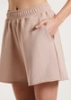 Жіночі шорти з двонитки та необробленим краєм Giulia STREET STYLE 4204/180 S Beige-dark beige - зображення 3