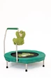 Кімнатний дитячий батут Froggy Jump 90 см (бірюзовий) з ручкою + Подарунок (Жабка) - изображение 3