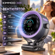 Портативный вентилятор KIMMOO ZH27P Clip, 100 скоростей, 7 лопастей, 5 Вт, 28 дБ, аккумуляторный, серый - изображение 1