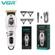Триммер VGR V-971 WHITE, Professional, 3 насадки, LED-дисплей - изображение 7