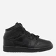 Подростковые высокие кеды для мальчика Jordan 1 Mid 554725-091 37.5 Black (193658125024) - изображение 1