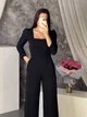 Комбинезон брючный женский 320 черный S - изображение 3