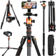 Statyw fotograficzny DNA PS1 PRO 170 cm tripod z głowicą 360° uchwytem na telefon udźwig 8 kg (5908249826953) - obraz 8