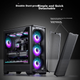 Материнська плата PHANTEKS G400A Black Mid-Tower ATX, корпус із бічними скляними панелями та системою водяного охолодження (4 вентилятори 140 мм/сітчаста панель/підтримання водяного охолодження 360 мм/5090) - зображення 5