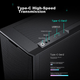Материнська плата PHANTEKS G400A Black Mid-Tower ATX, корпус із бічними скляними панелями та системою водяного охолодження (4 вентилятори 140 мм/сітчаста панель/підтримання водяного охолодження 360 мм/5090) - зображення 10