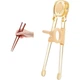 ТЕРМОС Foogo Learning Foopsticks, PPSU Дитячі навчальні палички для дитячого садка віком 2-4 роки, палички для тренування "Тигрячий рот" - изображение 3