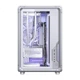 Игровой корпус JONSBO X400 Silver White ATX Seaview (каркас для киберспорта/водяное охлаждение 360 мм/подсветка ARGB 5 В/13 слотов для вентиляторов/поддержка задней панели) - изображение 3