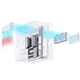 Игровой корпус JONSBO X400 Silver White ATX Seaview (каркас для киберспорта/водяное охлаждение 360 мм/подсветка ARGB 5 В/13 слотов для вентиляторов/поддержка задней панели) - изображение 6