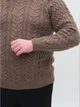 Свитер мужской темно-бежевый шерстяной с горлом 230-655-08 XL - изображение 5