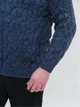 Свитер мужской синий шерстяной на молнии 230-609-02 XL - изображение 6