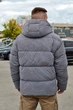 Чоловічий зимовий пуховик Riccardo П1Т Denim сірий М з біопухом та підкладкою Omni-Heat - зображення 4