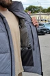 Мужской зимний пуховик Riccardo П1Т Denim серый L с биопухом и подкладкой Omni-Heat - изображение 6