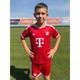 Футбольная форма детская Бавария (Bayern Munich) 2026-2027 домашняя красно-белая 145-155 см F0636 - изображение 2