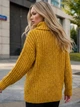 Свитер Dressa 77986 размер 44-52 цвет горчичный - изображение 5