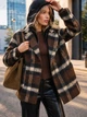 Пальто Dressa 78281 размер 46-50 цвет коричневый - изображение 3