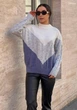 Джемпер женский ELFBERG MOD-5043 44-56 Серый с джинсовым (2000001091340_ELF) - изображение 5