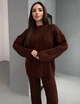 Костюм вязаный утепленный женский ELFBERG QS-8004 42-52 Шоколадный (2000001100257_ELF) - изображение 6