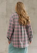 Сорочка фланелева утеплена жіноча ELFBERG RSM-2550 66-68 Сіра з рожевим (2000001130100_ELF) - зображення 2