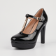 Женские лаковые туфли Seven 103-33 на высоком каблуке с платформой Черные 36 - изображение 1