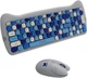 Комплект (клавіатура, миша) Canyon HSET-W6 Kitty Edition Blue (CNS-HSETW6BL) - зображення 4