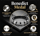 Стильный плетеный браслет-оберег Benedict Medal унисекс - изображение 1