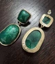 Женские сережки с крупными подвесками jewelry Зеленые - изображение 6