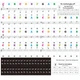 Наклейки для клавішних інструментів до 88 клавіш Mozos PK-STRS - изображение 1