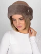 Шапка женская VILSS Cashmere/Mink Bra VL-2248-33-ASH-mv2-M 56-58 Бежевая (ROZ6501064524) - изображение 2