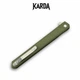 Ніж складний KARDA SPARK J097 army green handle drop blade - изображение 4