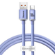 Кабель Baseus Crystal Shine Series USB to Type-C 100W 20V/5A 1.2m Purple - зображення 1