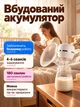 Молокоотсос электрический портативный беспроводной аккумуляторный мощный ультратихий с аккумулятором молокоотсосы стимуляция лактации молокоотсос беспроводной с бутылкой для кормления Siskis - изображение 7