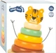 Пірамідка Small Foot дерев'яна Safari Тигр 7 елементів (4020972117069) - зображення 1