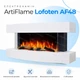 Настенный электрокамин ArtiFlame Lofoten AF48 с обогревом и звуковым эффектом (белый) - изображение 11