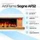 Настенный электрокамин ArtiFlame Sogne AF52 с обогревом и звуковым эффектом - изображение 12