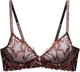 Бюстгальтер Savage X Fenty деми на косточках вышитый принт звезд коричневый UK 34DDD 75F (FENTY2147903) - изображение 1