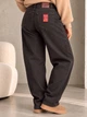 Джинсы женские Vanver D-82231 утепленные на флисе baggy mom бананы 31 коричневые - изображение 4