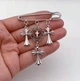 Брошь-булавка Fashion Jewerly многофункциональная с тремя крестами в готическом панк стиле Y2K брошь-фиксатор для декора одежды, серебристая (SVS) - изображение 4