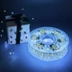 Гирлянда Мишура 100 м 3000 LED от розетки хвойная лапа на елку холодный цвет зеленый провод - изображение 2